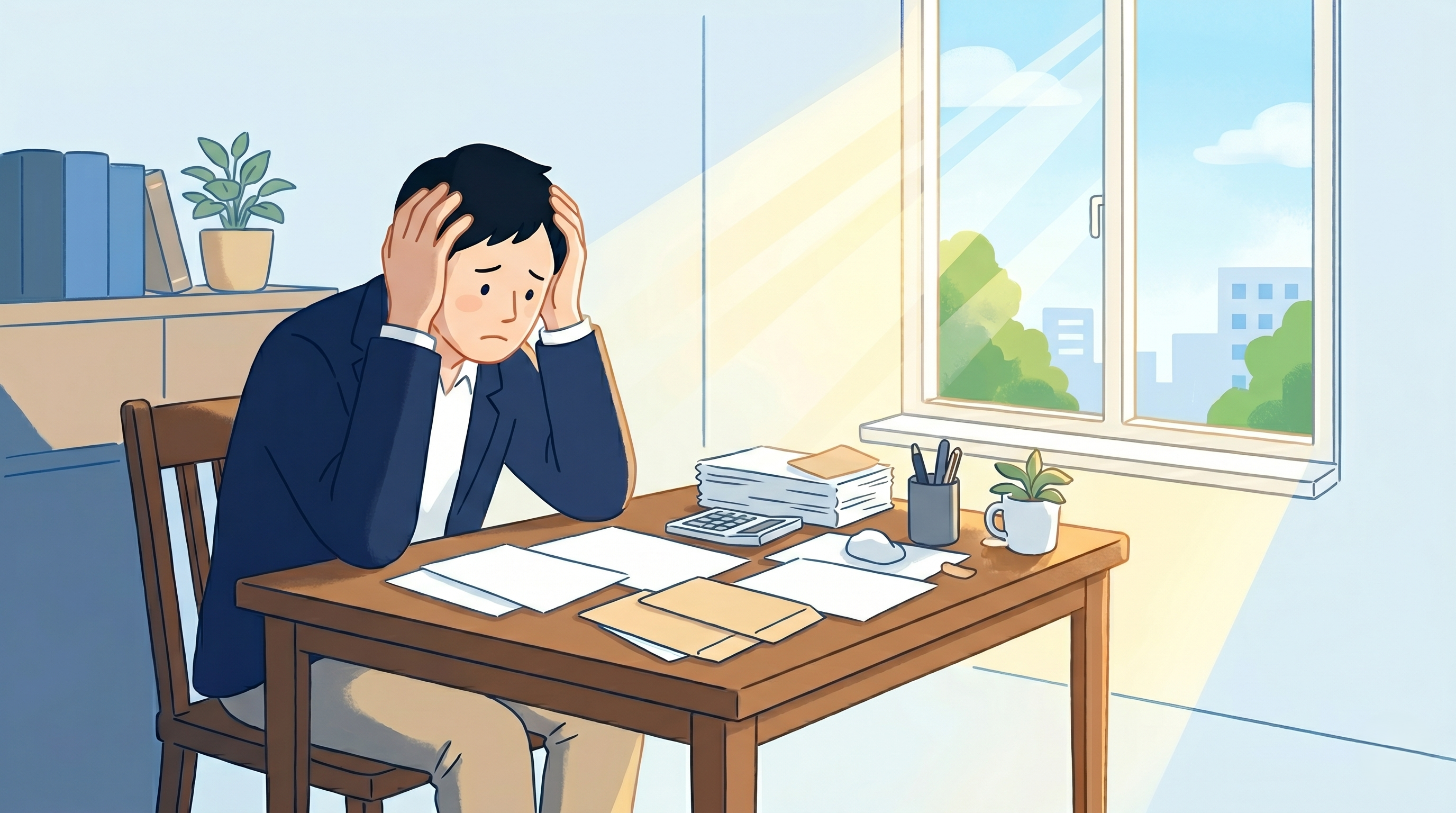 借金の悩みを抱える方のイメージ