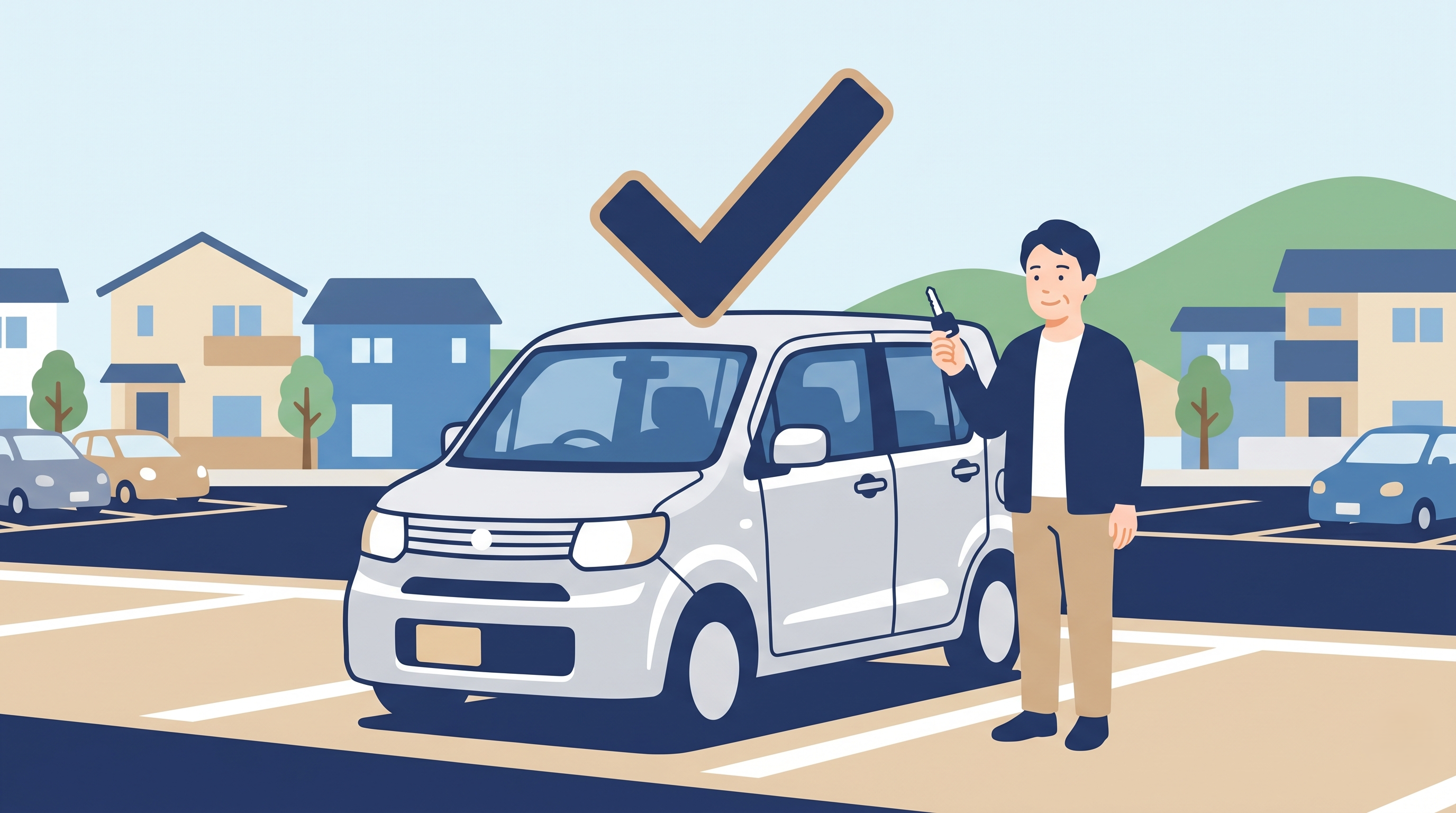 債務整理後も車を残せるイメージ